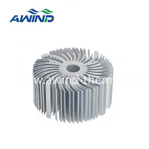 Round Sunflower Extruded Heatsink Cooler